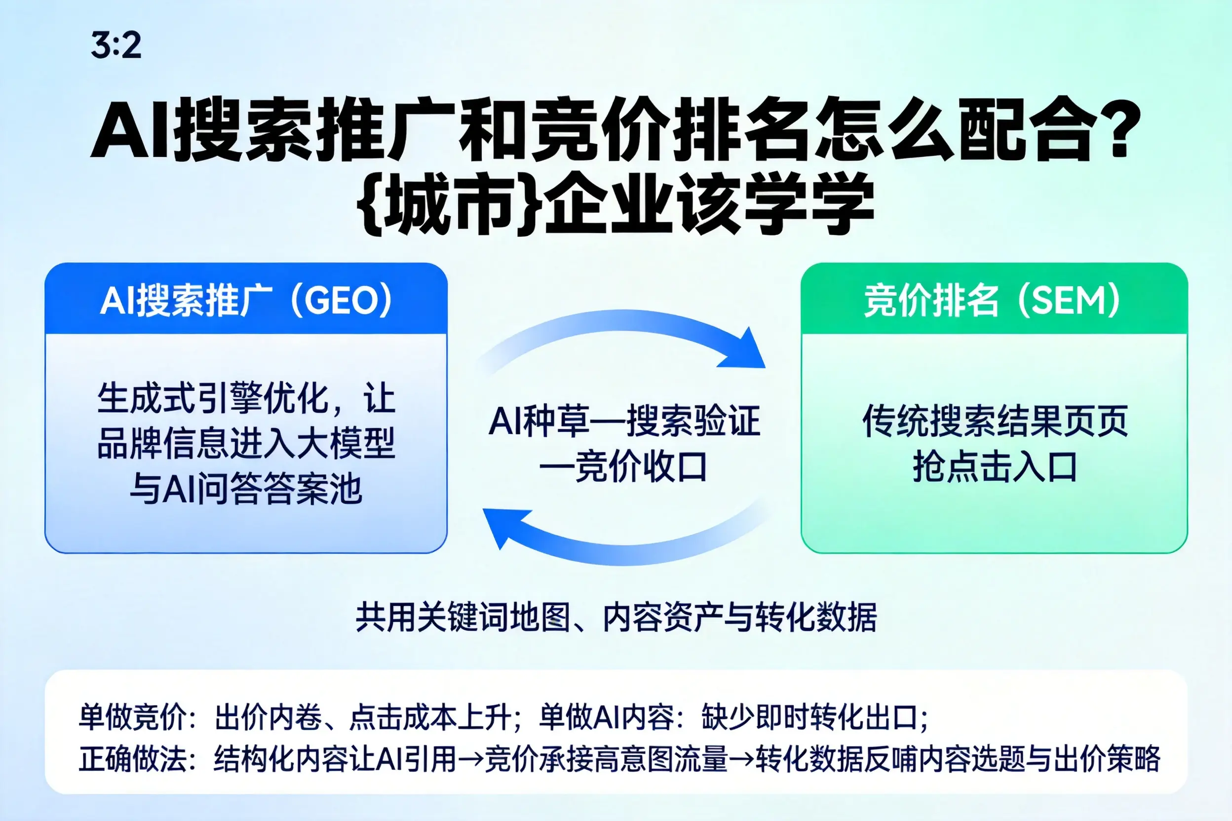 AI搜索推广和竞价排名怎么配合？丽江企业该学学