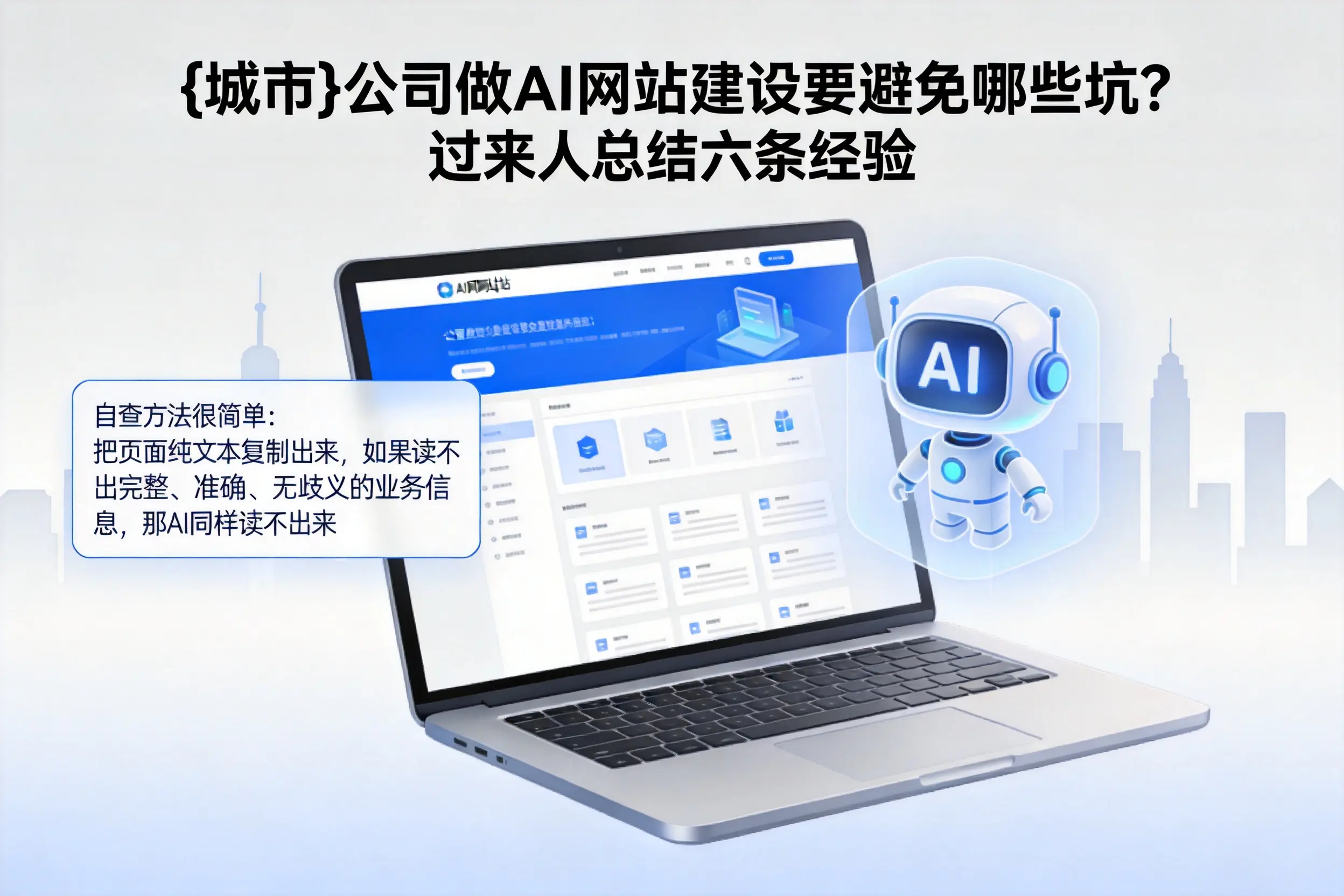丽江公司做AI网站建设要避免哪些坑？过来人总结六条经验