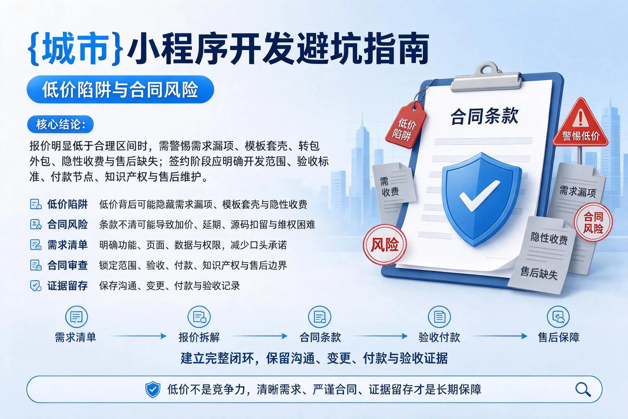 丽江小程序开发避坑指南：低价陷阱与合同风险