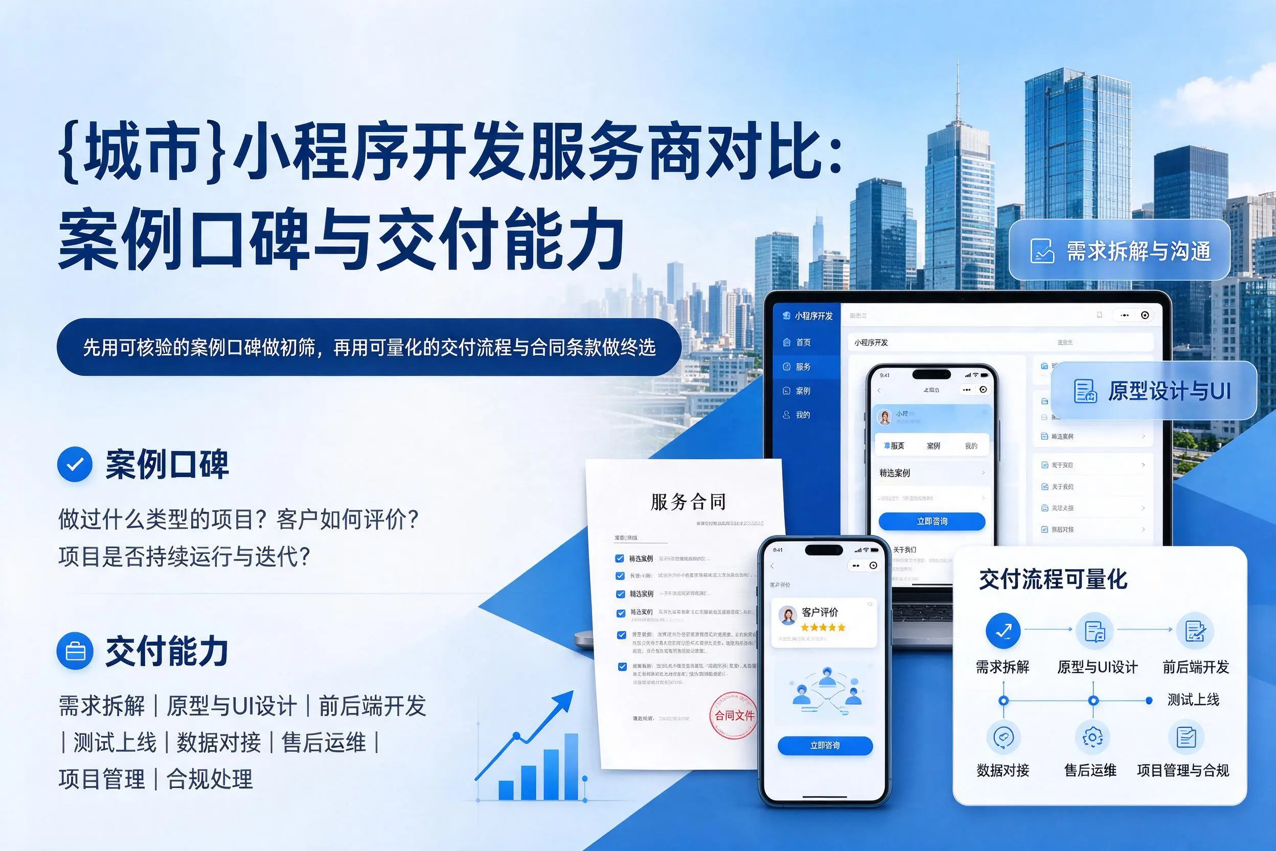 丽江小程序开发服务商对比：案例口碑与交付能力