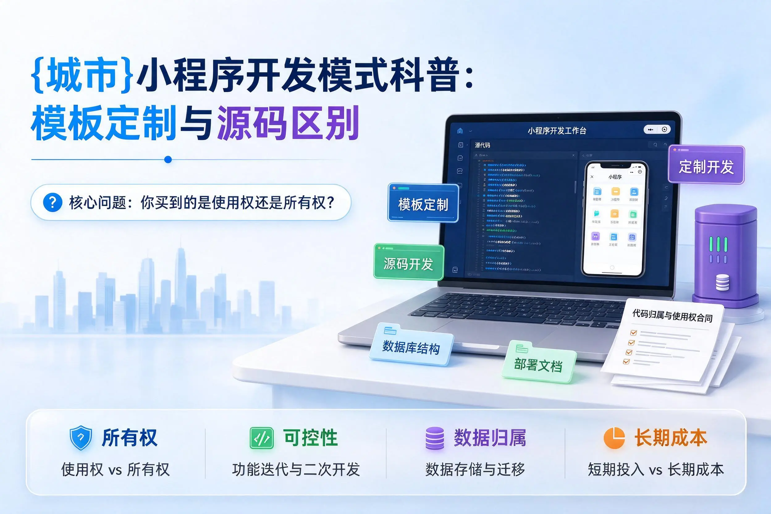 丽江小程序开发模式科普：模板定制与源码区别
