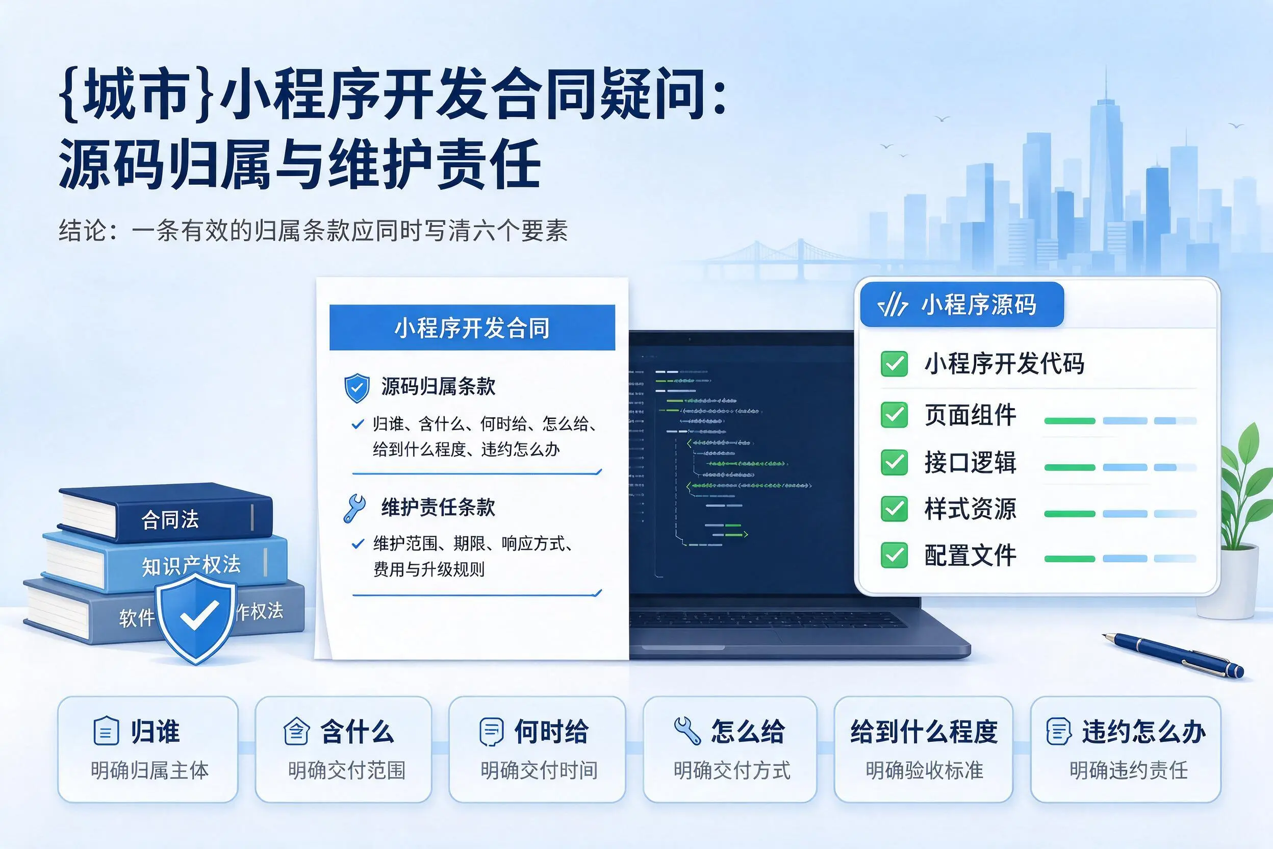 丽江小程序开发合同疑问:源码归属与维护责任