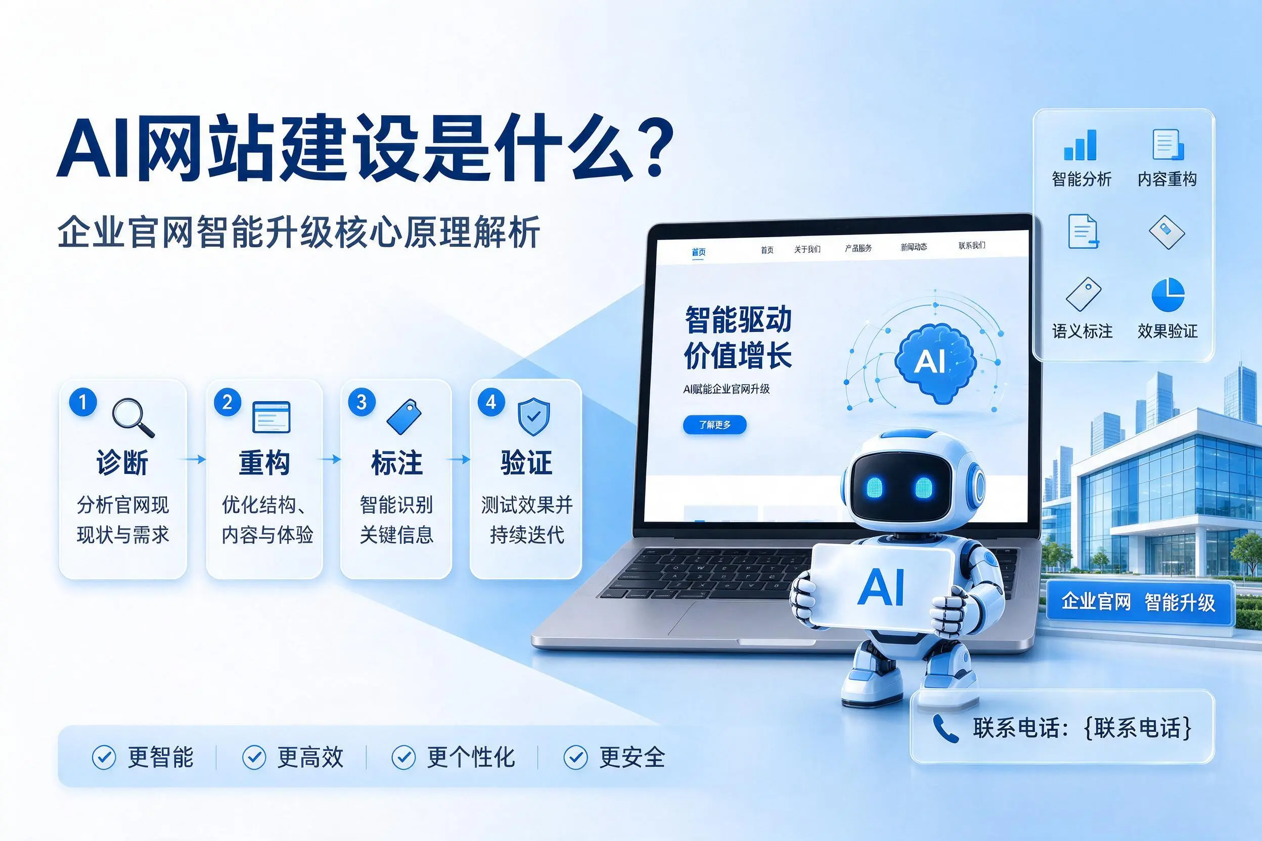 AI网站建设是什么?丽江企业官网智能升级核心原理解析