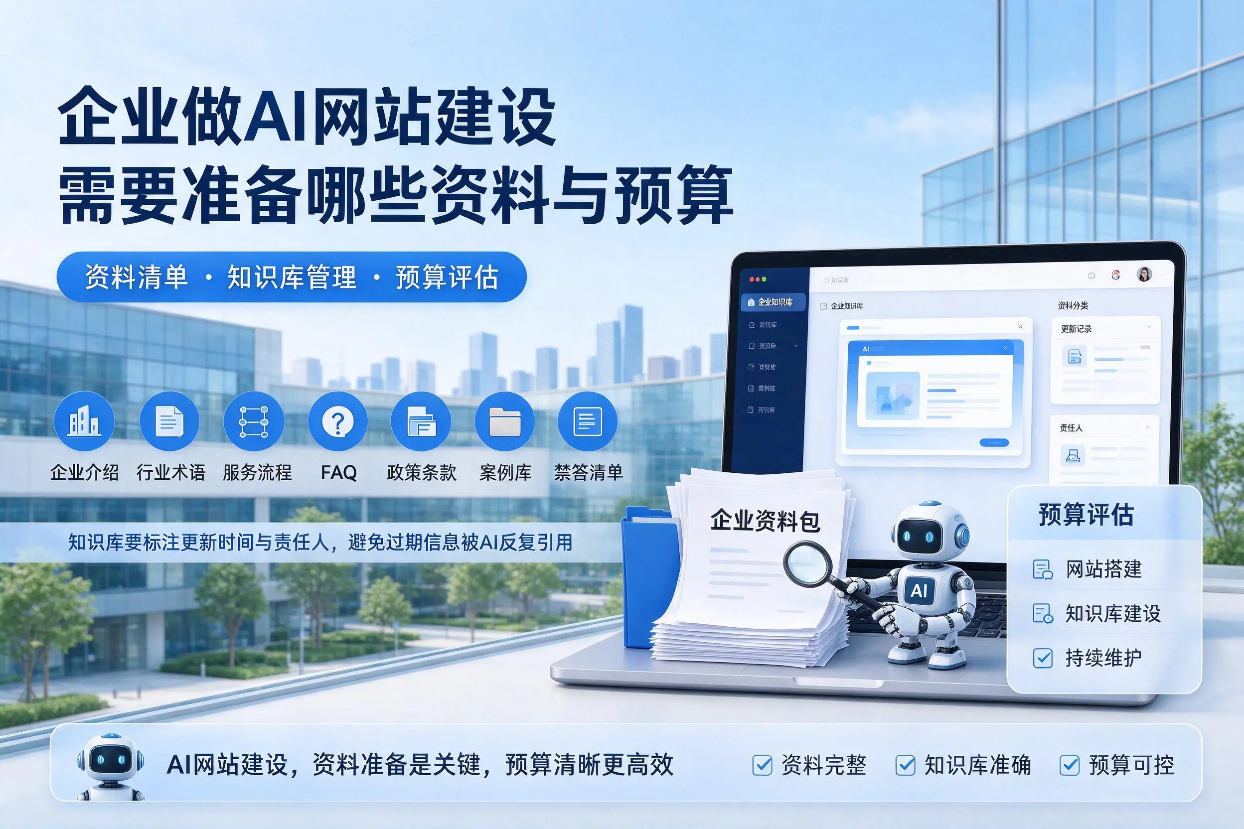 丽江企业做AI网站建设需要准备哪些资料与预算