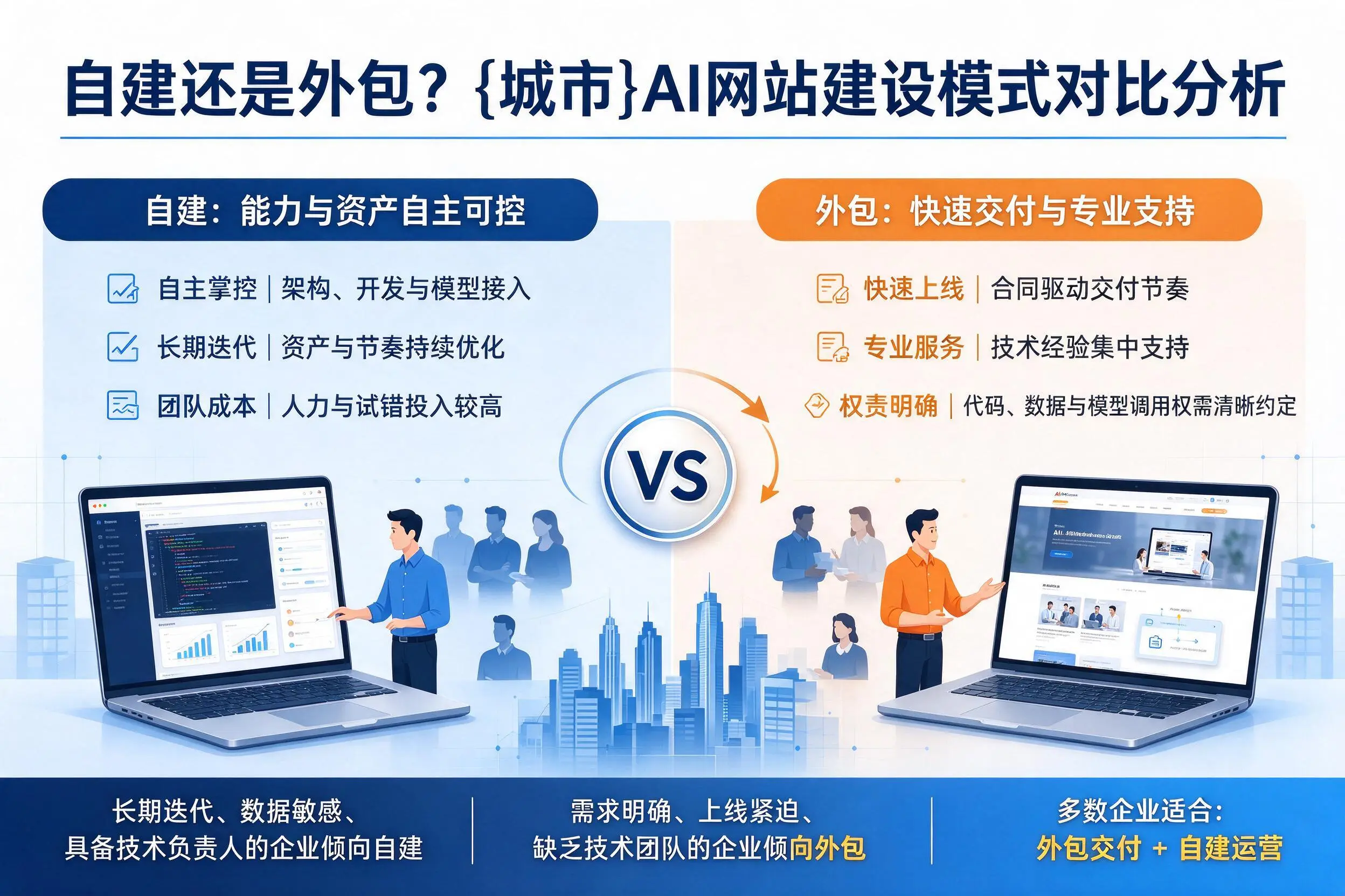 自建还是外包？丽江AI网站建设模式对比分析