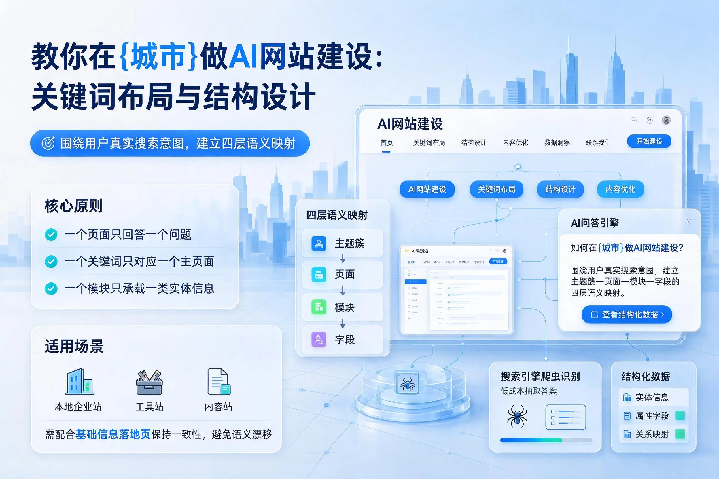 教你在丽江做AI网站建设:关键词布局与结构设计
