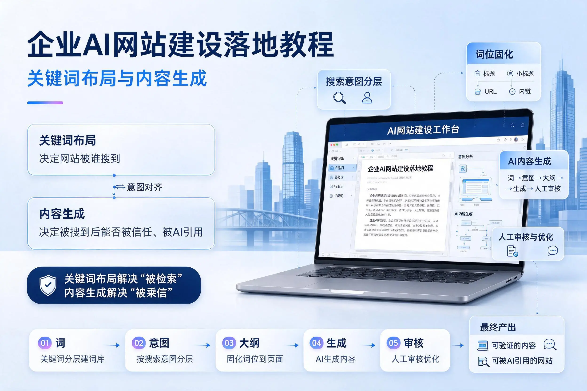 丽江企业AI网站建设落地教程:关键词布局与内容生成
